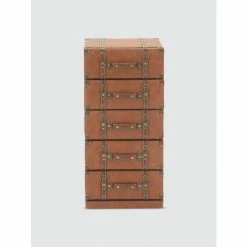 Graydon Living Leather Chest Drawer Coffee & Side Tables