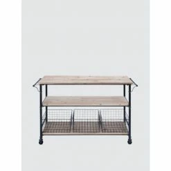 Graydon Living 3-Tier Rolling Cart Storage & Organization