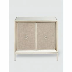 Graydon Living Glam Mirrored Cabinet Coffee & Side Tables