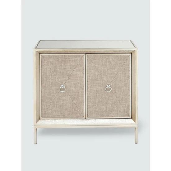Graydon Living Glam Mirrored Cabinet Coffee & Side Tables