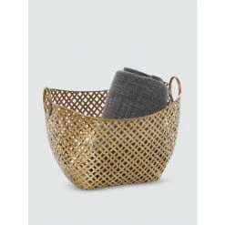 Graydon Living Woven Metal Basket Decorative Accents