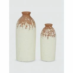 Graydon Living Textured Matte Porcelain Vase, Set Of 2 Decorative Accents