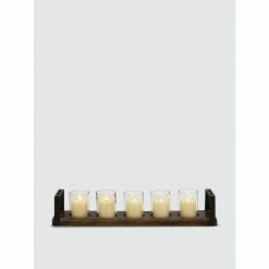 Graydon Living Industrial Hurricane Glass Candle Holder Candles & Home Fragrances