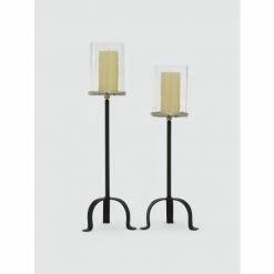 Graydon Living Reversed-Trident Candle Holders, Set Of 2 Candles & Home Fragrances