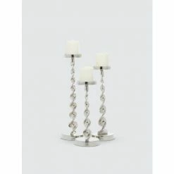 Graydon Living Twist Candleholders, Set Of 3 Candles & Home Fragrances