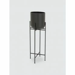 Graydon Living Metal Matte Tall Floor Planter Plants & Planters