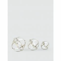 Graydon Living Crystal Decorative Orbs - Set Of 3 Decorative Accents