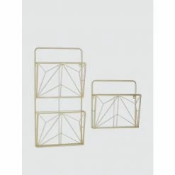Graydon Living Metallic Wall-Mounted Mail Organizers, Set Of 2 Storage & Organization