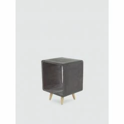 Graydon Living Fiber Clay Industrial Outdoor Accent Table Storage & Organization