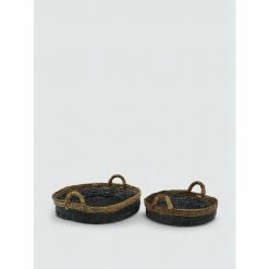 Graydon Living Banana Leaf Baskets, Set Of 2 Decorative Accents