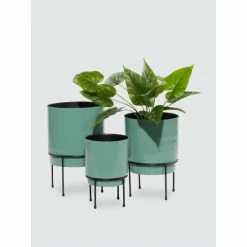Graydon Living Glossy Contemporary Planter - Set Of 3 Plants & Planters