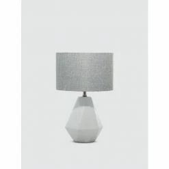 Graydon Living Pear-Shaped Cement Table Lamp Storage & Organization