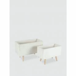 Graydon Living Rectangular Matte Clay Planters - Set Of 2 Plants & Planters