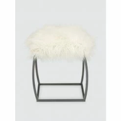 Graydon Living Metal Fur Stool Storage & Organization