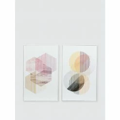 Graydon Living Dimensional Abstract Canvas Art, Set Of 2 Decorative Accents