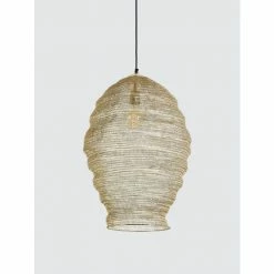 Graydon Living Round Gold Metal Pendant Light Decorative Accents