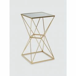 Graydon Living Geometric Mirrored Side Table Coffee & Side Tables