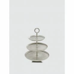 Graydon Living 3-Tier Hammered Cake Stand Storage & Organization