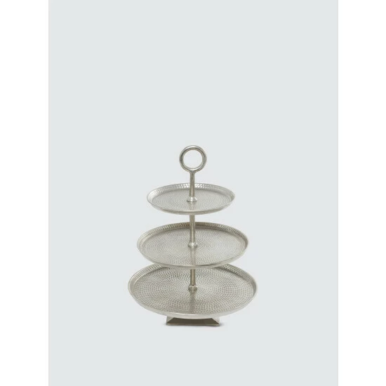 Graydon Living 3-Tier Hammered Cake Stand Storage & Organization