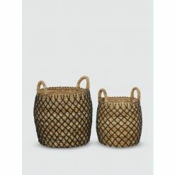 Graydon Living Macramé Decorative Baskets, Set Of 2 Storage & Organization