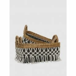 Graydon Living Banana Leaf Baskets - Set Of 3 Storage & Organization