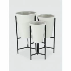 Graydon Living Angled Planters, Set Of 3 Plants & Planters