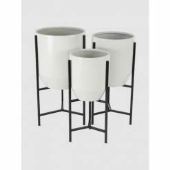 Graydon Living Tapered Planters, Set Of 3 Plants & Planters