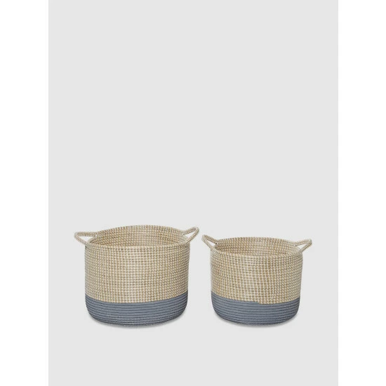 Graydon Living Tonal Baskets, Set Of 2 Storage & Organization
