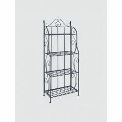 Graydon Living 4-Tier Scrolled Baker’s Rack Storage & Organization