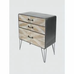 Graydon Living Chevron Cabinet Coffee & Side Tables