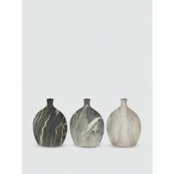 Graydon Living Marbled Bottle Vases - Set Of 3 Decorative Accents