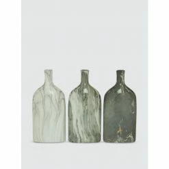 Graydon Living Tall Glossy Marble Vases, Set Of 3 Decorative Accents