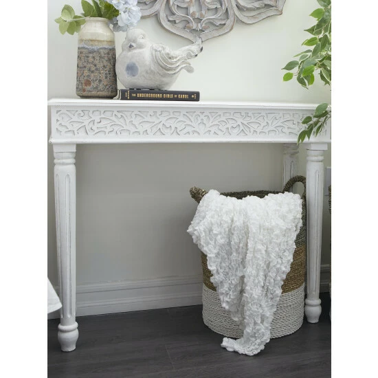 Graydon Living Long Farmhouse Console Table Coffee & Side Tables - Image 3