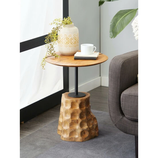 Graydon Living Organic Base Side Table Coffee & Side Tables - Image 3