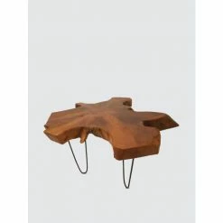 Graydon Living Teakwood Raw-Edge Coffee Table Coffee & Side Tables