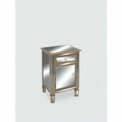 Graydon Living Mirrored Side Cabinet Coffee & Side Tables