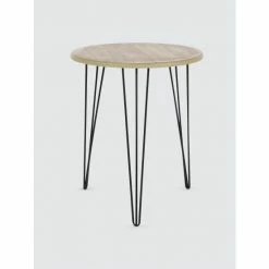 Graydon Living Round Wood Accent Table Storage & Organization