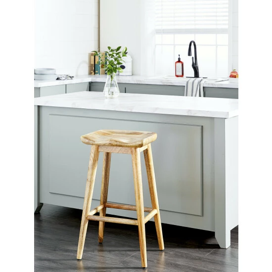 Graydon Living High Wooden Stool Stools & Benches - Image 3