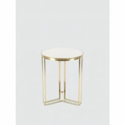 Graydon Living Marble And Metallic Accent Table Coffee & Side Tables