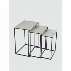 Graydon Living Reflective Nesting Tables, Set Of 3 Coffee & Side Tables