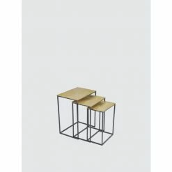 Graydon Living Reflective Nesting Tables, Set Of 3 Coffee & Side Tables