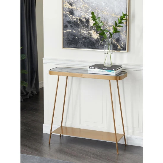 Graydon Living Metal Console Table Coffee & Side Tables - Image 3