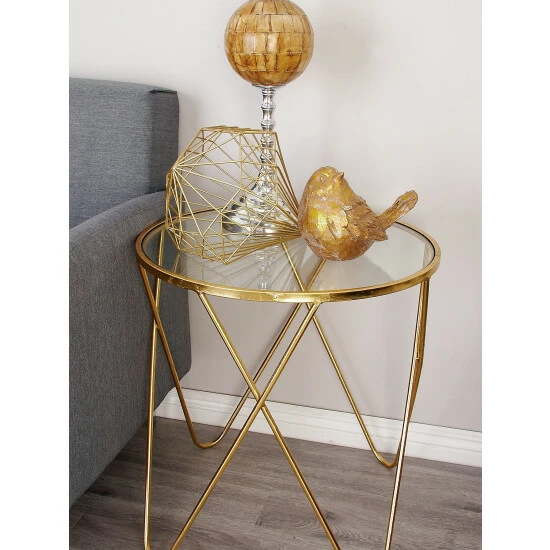 Graydon Living Metallic Accent Tables, Set Of 3 Coffee & Side Tables - Image 3