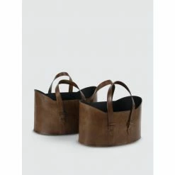 Graydon Living Leather Magazine Holder Storage & Organization