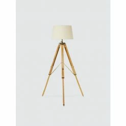 Graydon Living Brass Tripod Floor Lamp Lighting & Mirrors